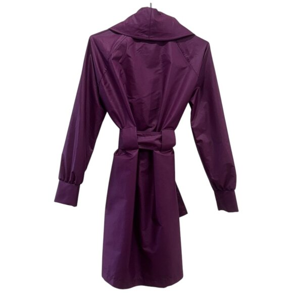 DELPHINE MURAT - BURGUNDY ULTRA LIGHT TRENCH - XS - Picture 2 of 3